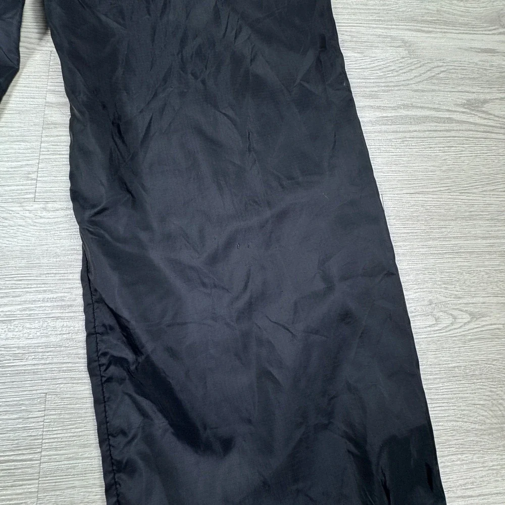 Columbia Mens‎ Nylon Packable Windbreaker Pants Black XL Elastic Waist Zip Cuffs